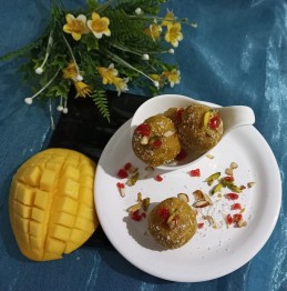 instant Mango Coconut Ladoo
